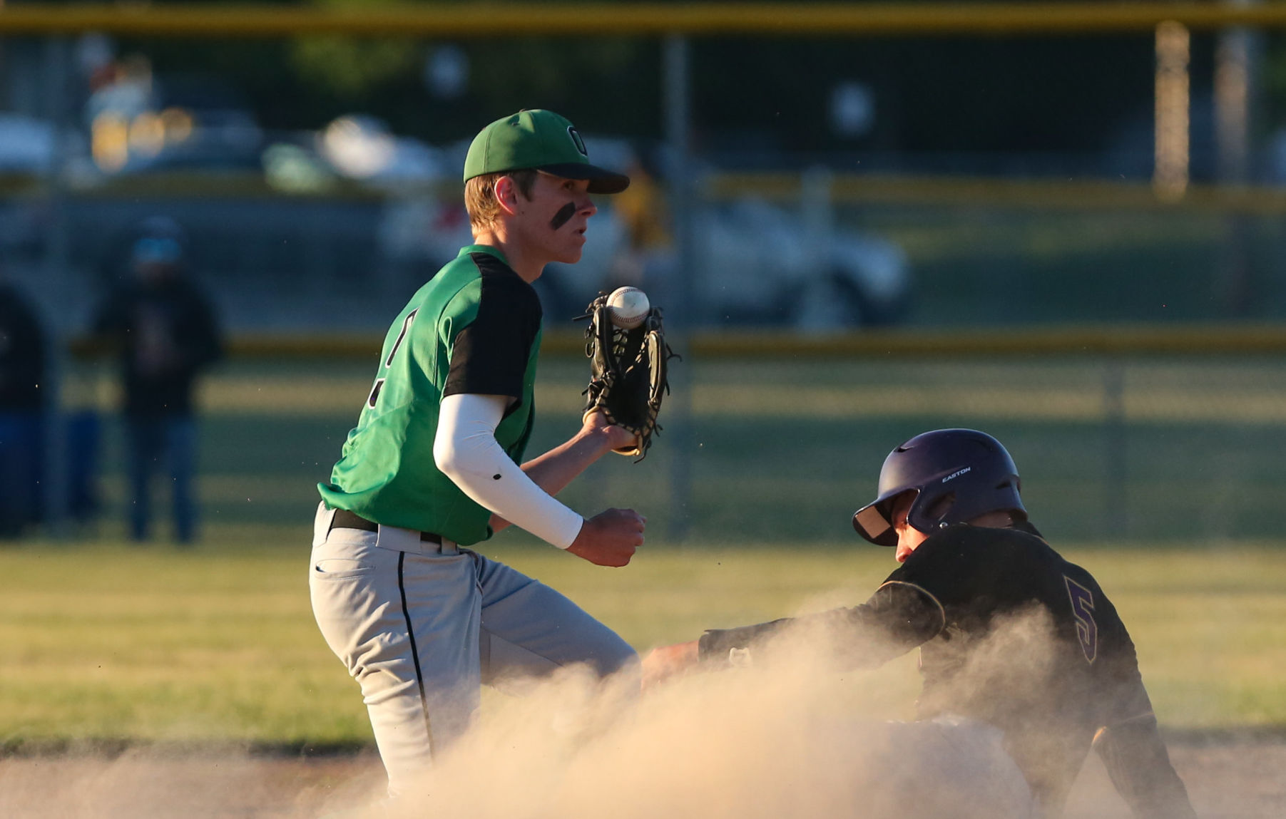 Lake Mills vs Osage baseball - Oberfoell
